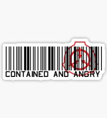 Contained and angry Sticker