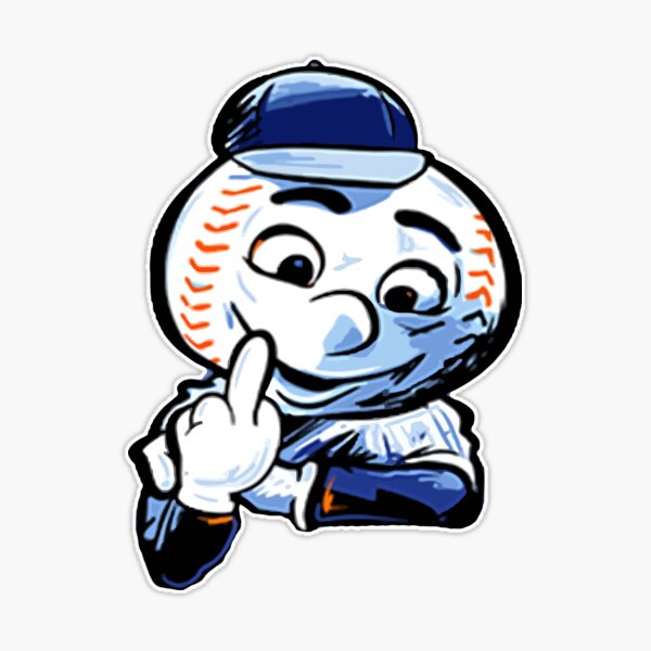 Sad Mr Met  Sticker for Sale by LockedUp