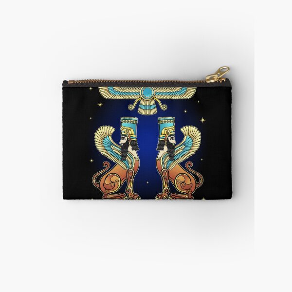 Item preview, Animation color drawing: magical winged lions, symbol of God. Character in Assyrian mythology.  designed and sold by YanaZvereva.