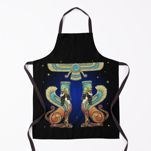 Item preview, Animation color drawing: magical winged lions, symbol of God. Character in Assyrian mythology. designed and sold by YanaZvereva.