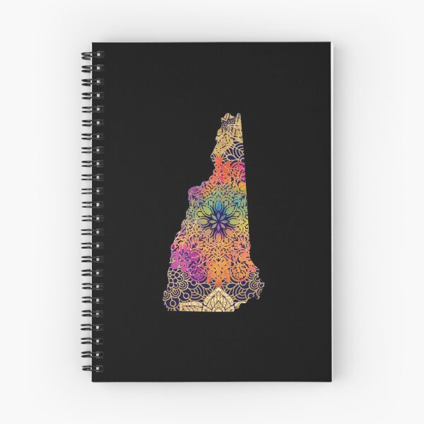 Item preview, New Hampshire United States of America Mandala Floral Map designed and sold by Torokjakab.