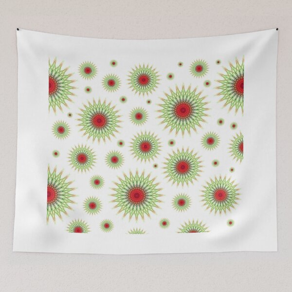 Item preview, Mandala pattern in green and red designed and sold by JBlaminsky.