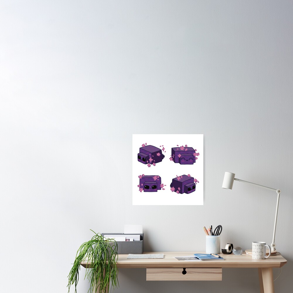 Cute Endermite Stickerpack Art Print for Sale by Vanthaera