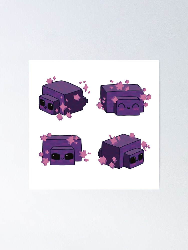 Cute Endermite - happy Poster for Sale by Vanthaera