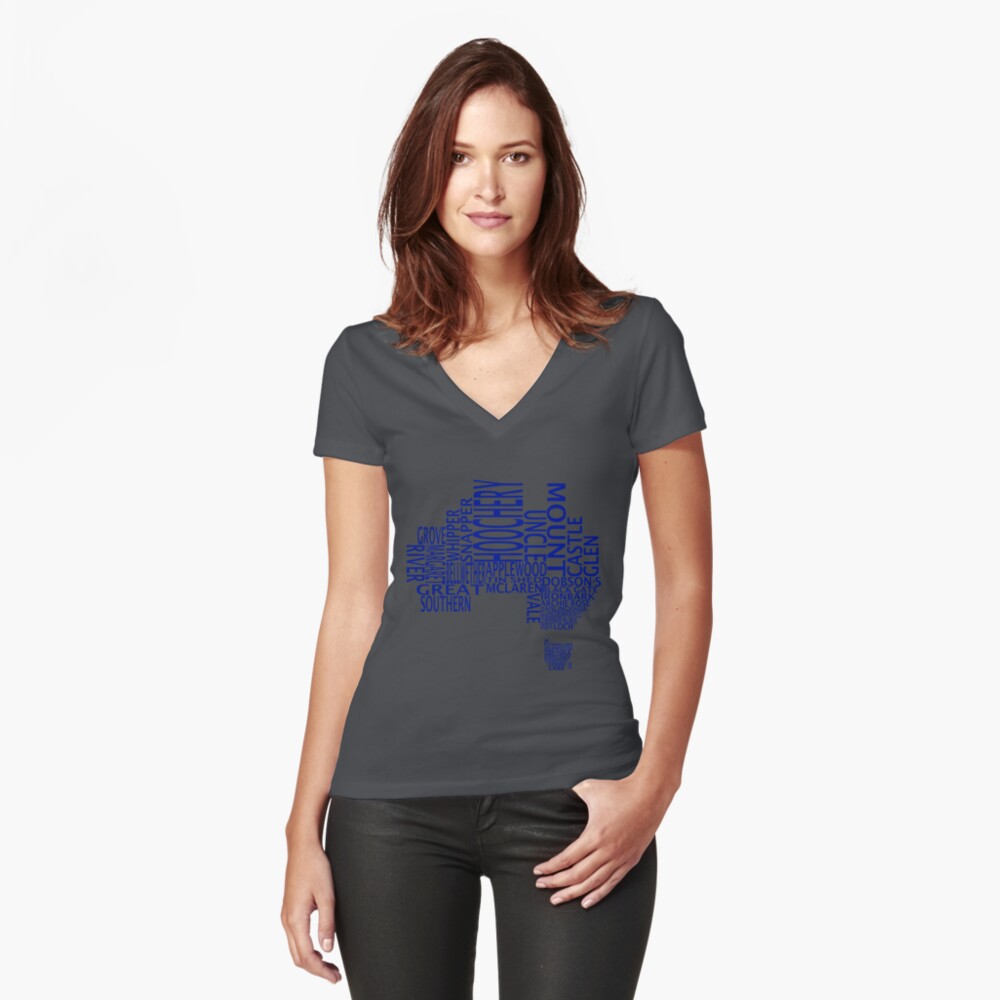 Item preview, Fitted V-Neck T-Shirt designed and sold by Whisky-Imp.