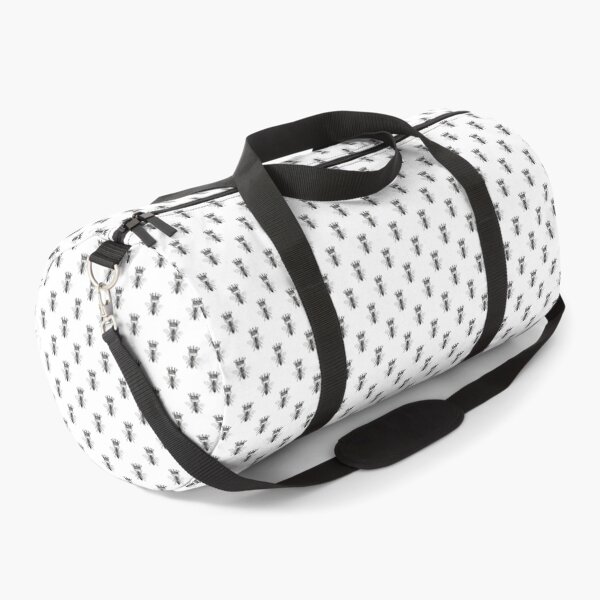 Queen Bee | Vintage Honey Bees | Black and White | Duffle Bag