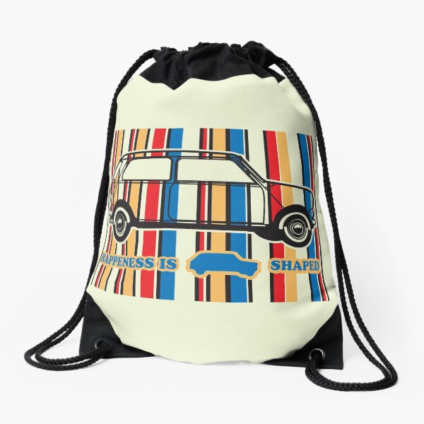 Happiness Is Mini shaped Drawstring Bag