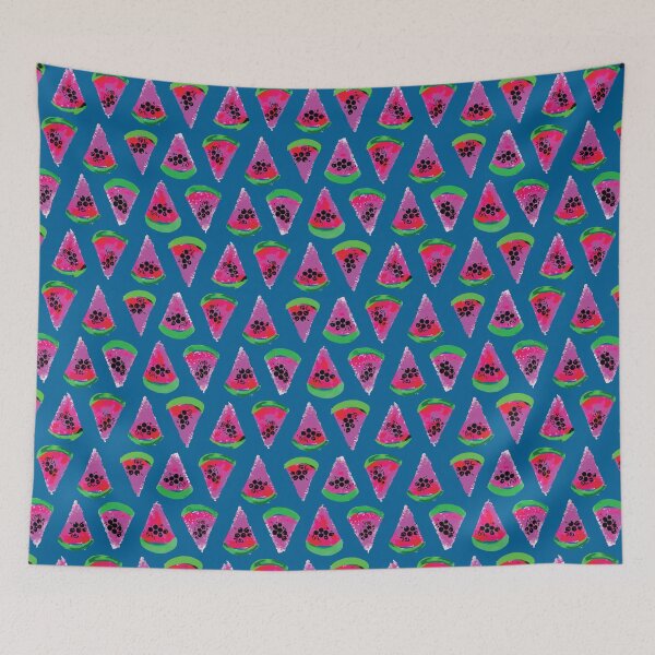 Item preview, Spongy Melon Blue designed and sold by Redhillcreative.