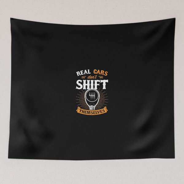 Item preview, Real Cars Don'T Shift Themselves Vintage Classic Car Gift designed and sold by germantere.