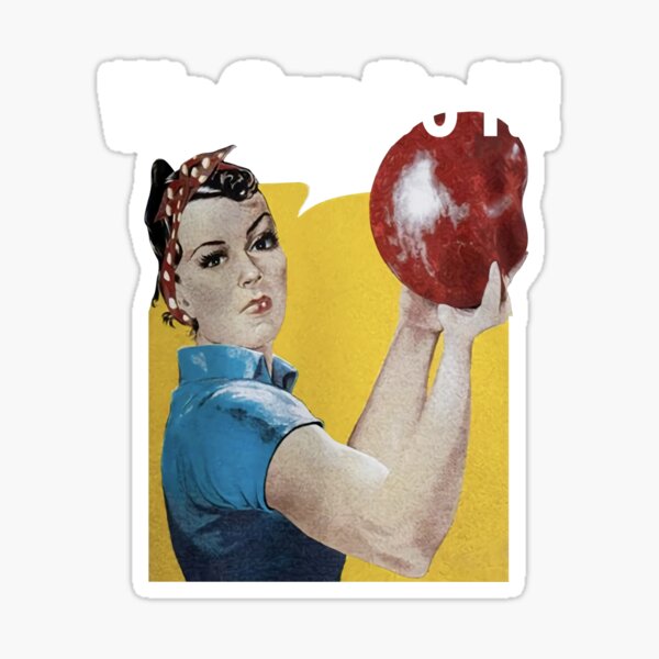 Bowling Ball Team Uniform Fun Sticker