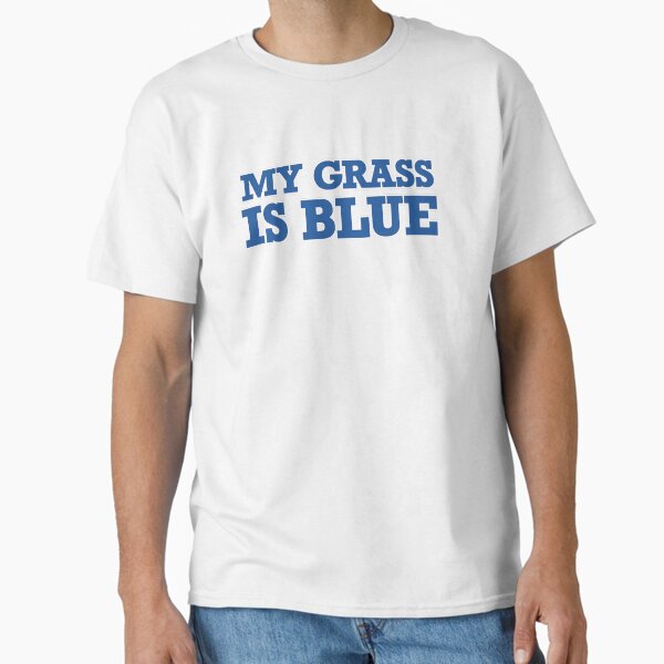 Vista previa del artículo con la obra «MI HIERBA ES AZUL (Bluegrass Music Fan Design)», diseñado y vendido por massiveink.