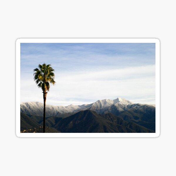 Southern California Snow Sticker