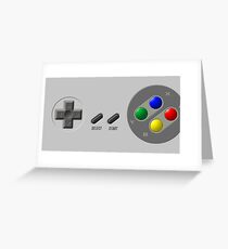 SNES Controller Greeting Card