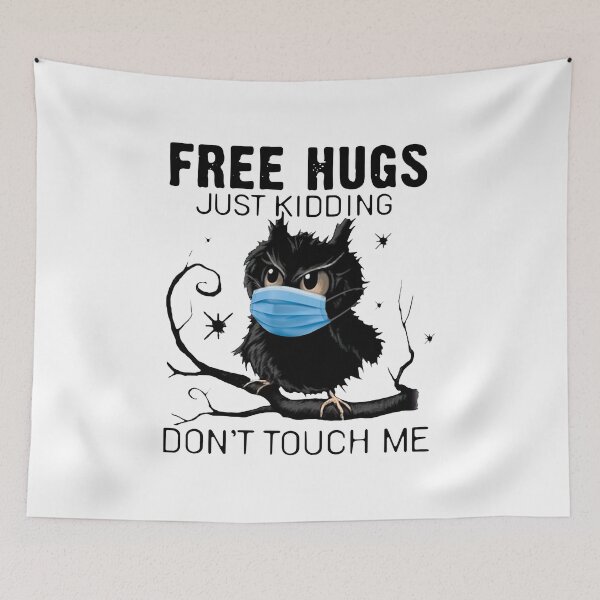 Item preview, Owl Free Hugs Just Kidding Don't Touch Me designed and sold by Decker21.