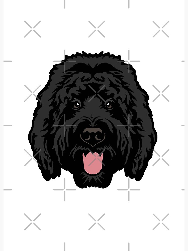 Black store goldendoodle art