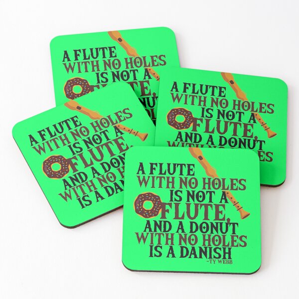 Item preview, A flute with no holes is not a flue, and a donut with no holes is a danish. designed and sold by Sticker Up.