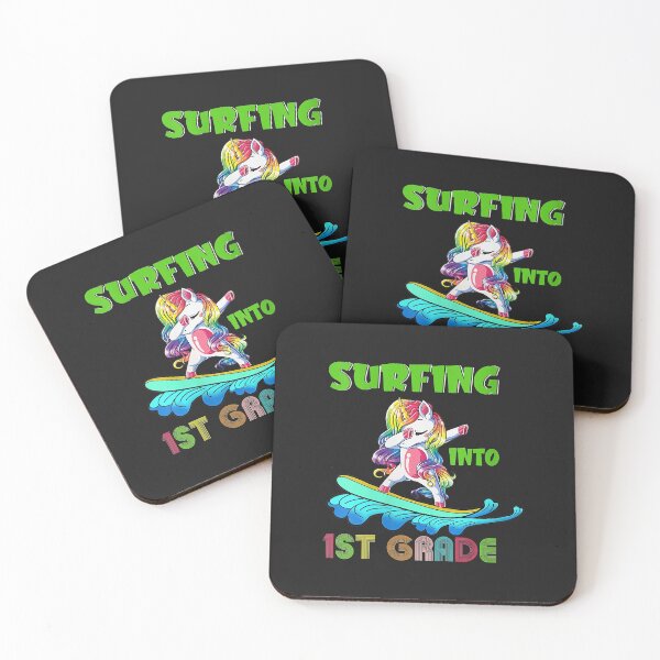 Item preview, Womens Surfing Into 1St Grade Unicorn Dab Back To School  designed and sold by kerricqkat.