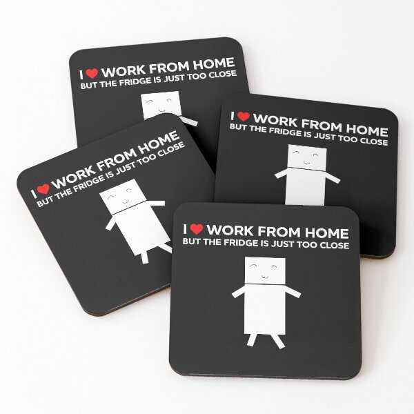 Item preview, I love work from home but the fridge is just too close.  designed and sold by Artstastic.