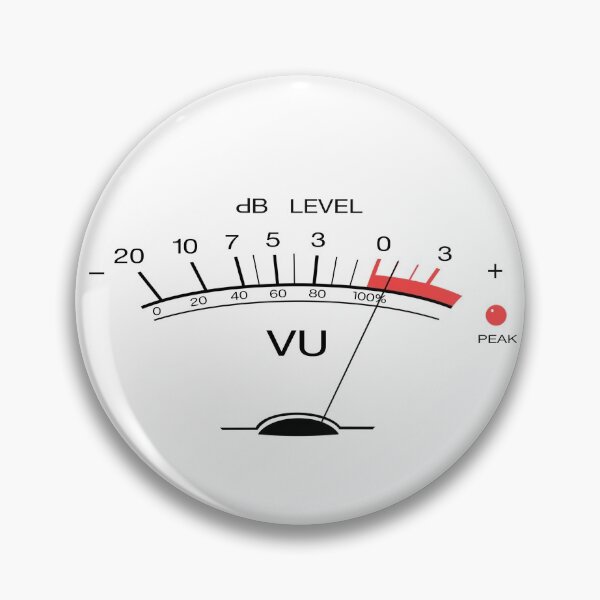 Item preview, Volume VU Meter Vintage Audio Engineer Recording Studio Gear Head Musician Guitar Shirt MUG STICKER AND MORE designed and sold by blueversion.