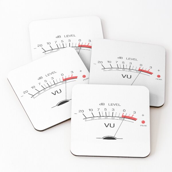 Item preview, Volume VU Meter Vintage Audio Engineer Recording Studio Gear Head Musician Guitar Shirt MUG STICKER AND MORE designed and sold by blueversion.