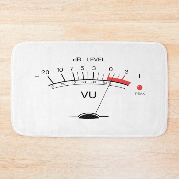 Item preview, Volume VU Meter Vintage Audio Engineer Recording Studio Gear Head Musician Guitar Shirt MUG STICKER AND MORE designed and sold by blueversion.