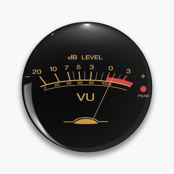 Item preview, Volume VU Meter Vintage Audio Engineer Recording Studio Gear Head Musician Guitar Shirt Mug Sticker and MORE designed and sold by blueversion.