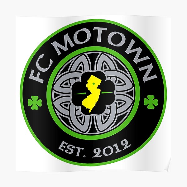 Fc Motown Logo Usl Poster By Chcasey Redbubble