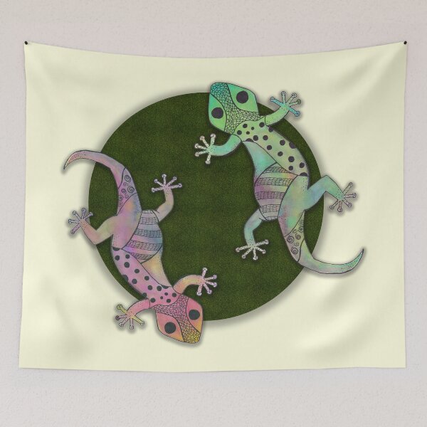 Item preview, Crawling Geckos Watercolor and Ink Edition 1 designed and sold by BlissDrizzle.