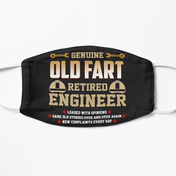 Retired Engineer Face Masks | Redbubble