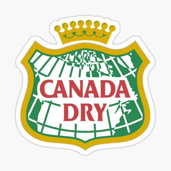 Canada Dry is a brand of soft drinks. Sticker