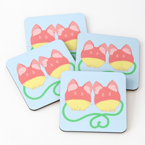 Item preview, Twin Cherry Cats designed and sold by MesozoicArt.