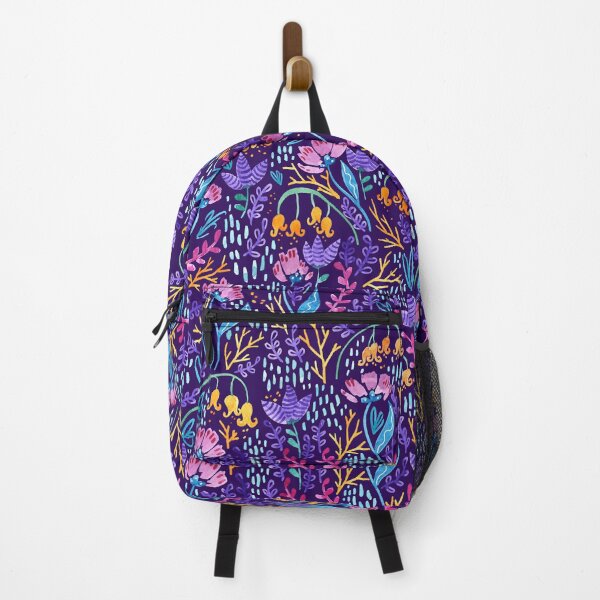 Item preview, Wonderland Flower Pattern - Dark Purple designed and sold by Kit Cronk.