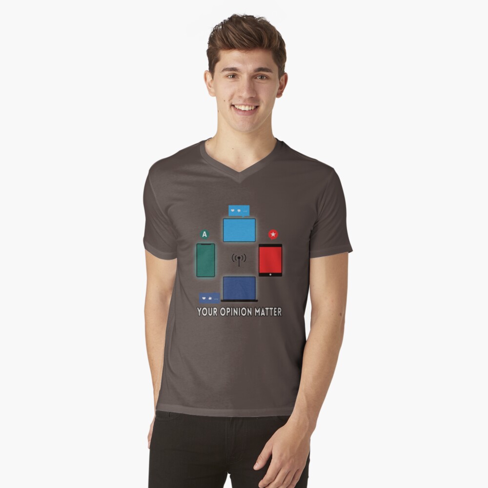 Item preview, V-Neck T-Shirt designed and sold by FridPix.