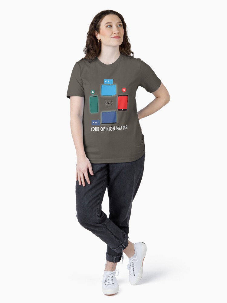 Thumbnail 4 of 7, Essential T-Shirt, Your opinion matter designed and sold by FridPix.