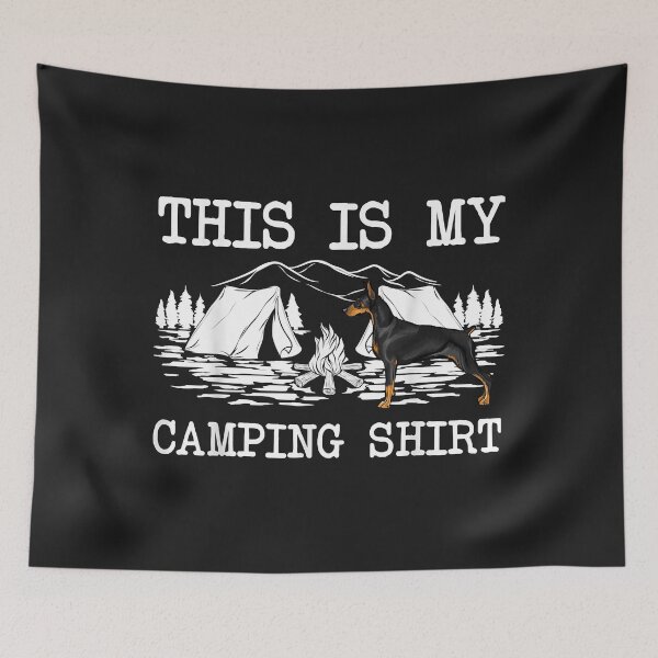 Item preview, Campfire Doberman Pinscher Dog This Is My Camping designed and sold by kerricqkat.