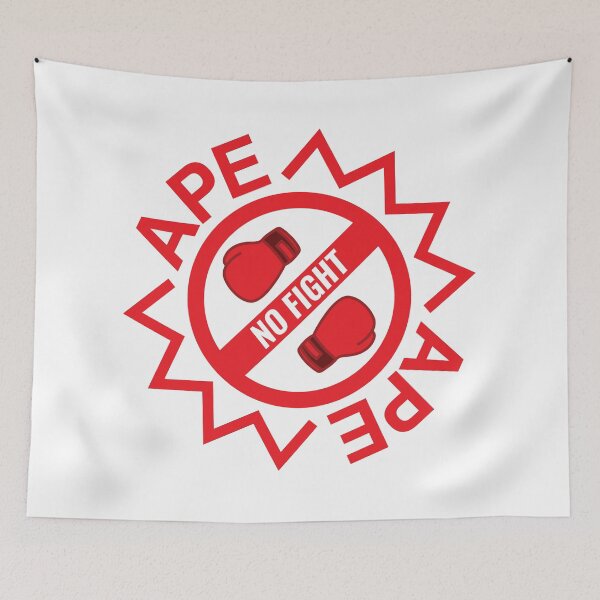 Item preview, Ape No Fight Ape Boxing Gloves Red designed and sold by ShinsenMerch.