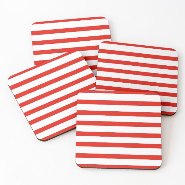 Item preview, Pretty red  French stripes repeat pattern designed and sold by Tanuja  Sharma.