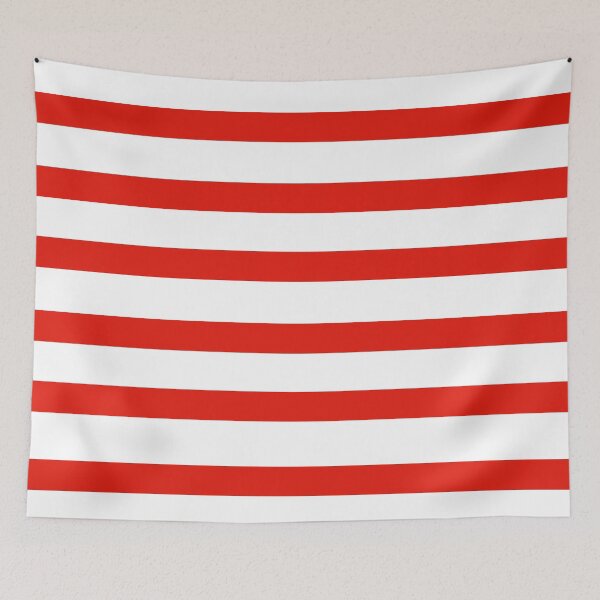 Item preview, Pretty red  French stripes repeat pattern designed and sold by Tanuja  Sharma.