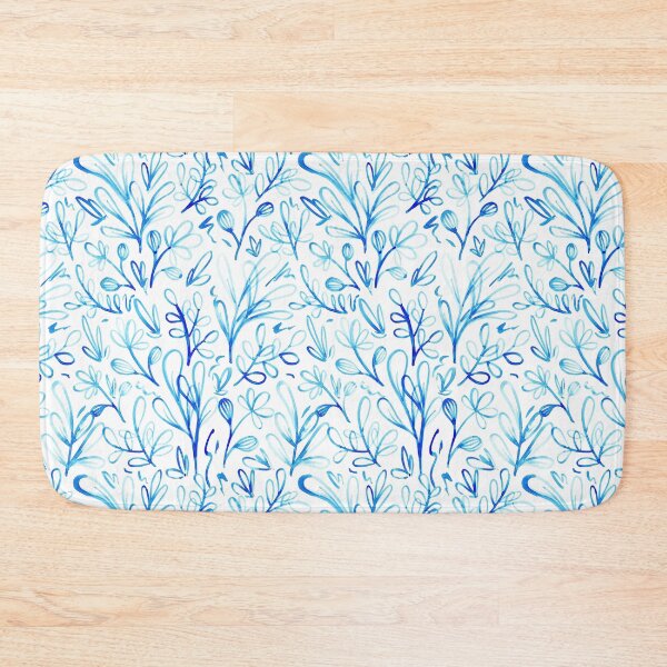Item preview, Blue Porcelain Flower Pattern designed and sold by Kit Cronk.