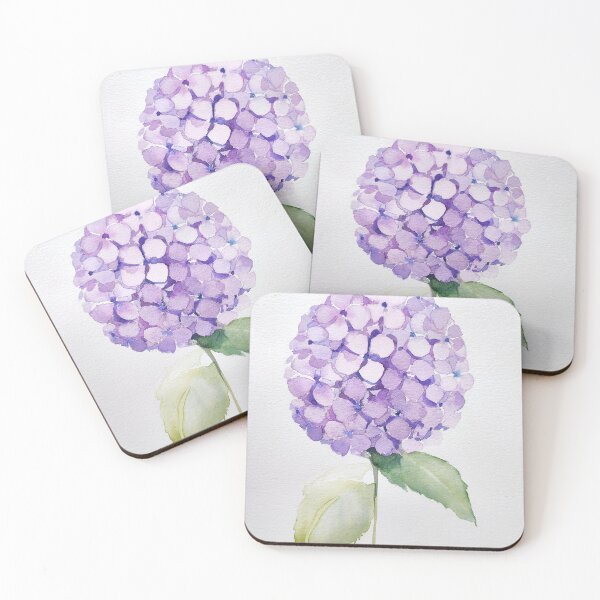 Item preview, hydrangea, watercolor florals  designed and sold by Almondtree.