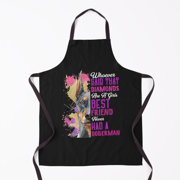 Item preview, Doberman Are A Girls Best Friend Funny Dog Womens Cute Pullover Hoodie designed and sold by kerricqkat.