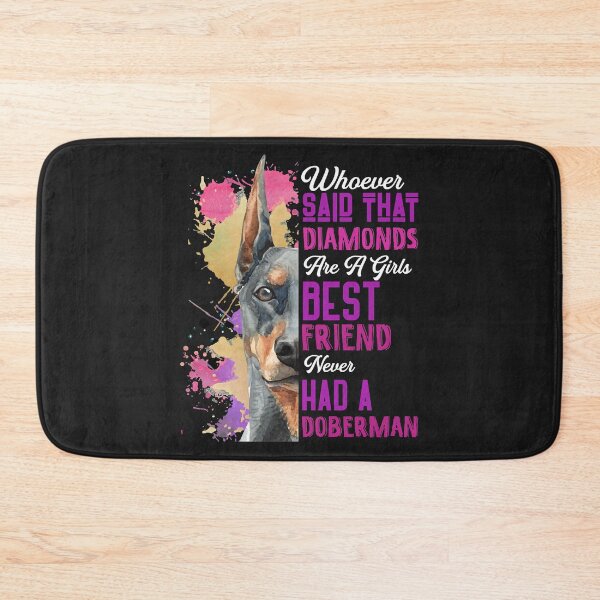 Item preview, Doberman Are A Girls Best Friend Funny Dog Womens Cute Pullover Hoodie designed and sold by kerricqkat.