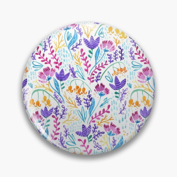 Item preview, Wonderland Bright Garden Pattern - White Background designed and sold by Kit Cronk.