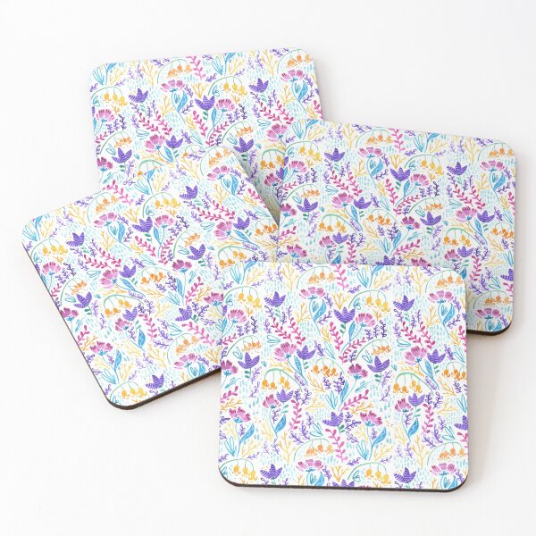 Item preview, Wonderland Bright Garden Pattern - White Background designed and sold by Kit Cronk.