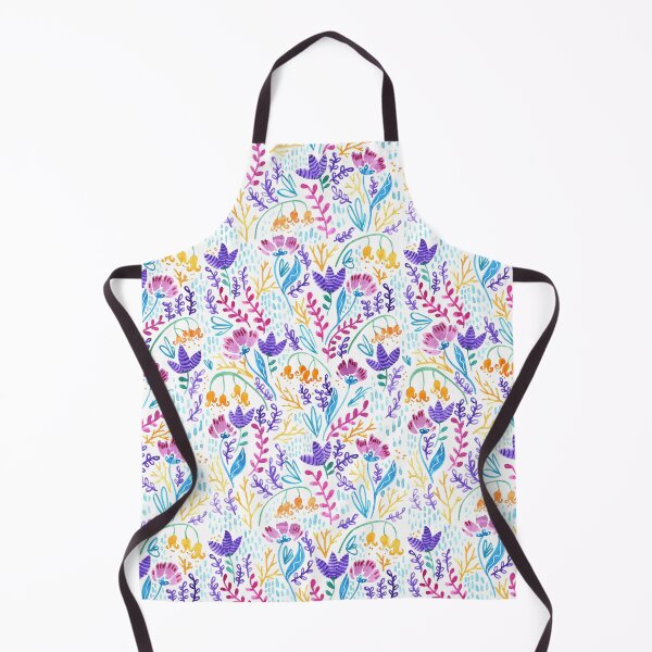 Item preview, Wonderland Bright Garden Pattern - White Background designed and sold by Kit Cronk.