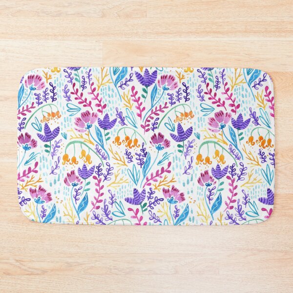 Item preview, Wonderland Bright Garden Pattern - White Background designed and sold by Kit Cronk.