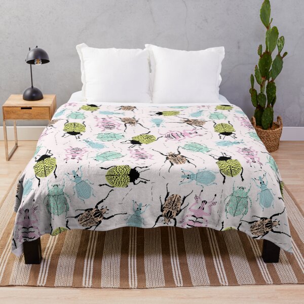 Item preview, Abstract modern retro soothing bugs pattern designed and sold by AKart19.
