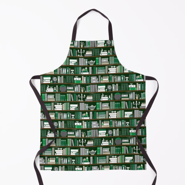 Item preview, Book Case Pattern - Green and Grey designed and sold by Kit Cronk.