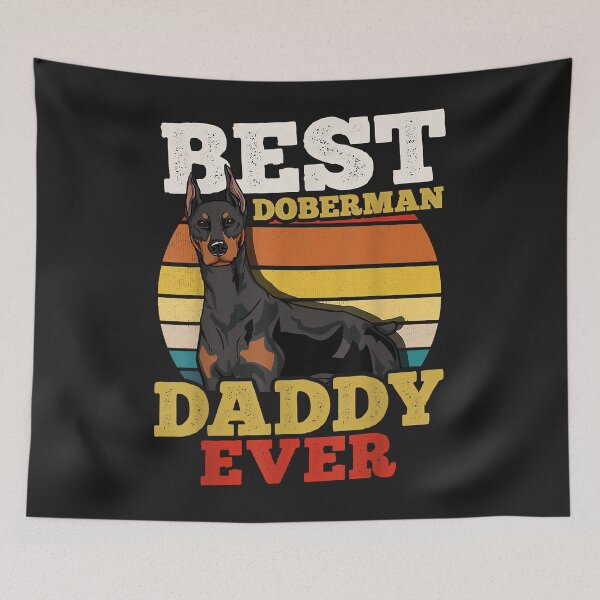 Item preview, Doberman Dad Retro Father's Day designed and sold by kerricqkat.
