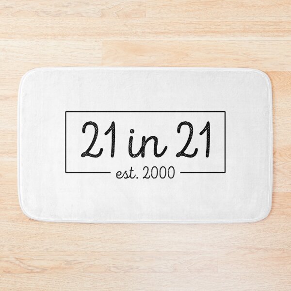 Item preview, 21 IN 21 EST 2000 | TURNING 21 IN 2021 | 21ST birthday | 21st birthday gift | Cute 21st birthday gift designed and sold by Violet Treasures.